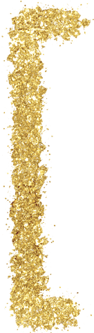 gold glitter [ square brackets