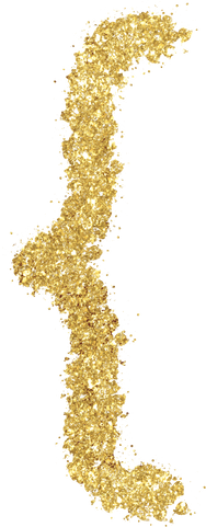 gold glitter {